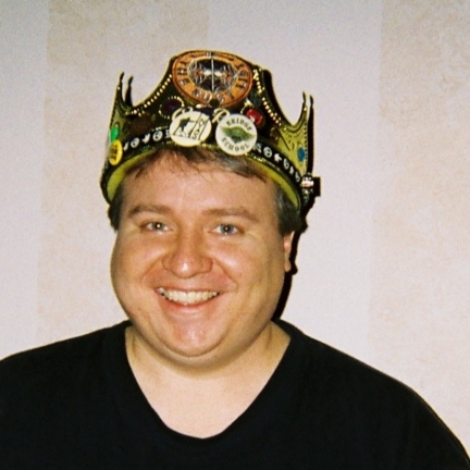 Photo of Eric wearing the ROTM crown