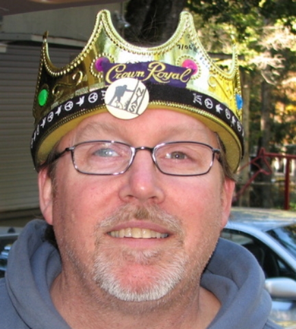 Photo of Mike wearing the ROTM crown
