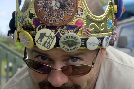 Photo of Geoff wearing the ROTM crown