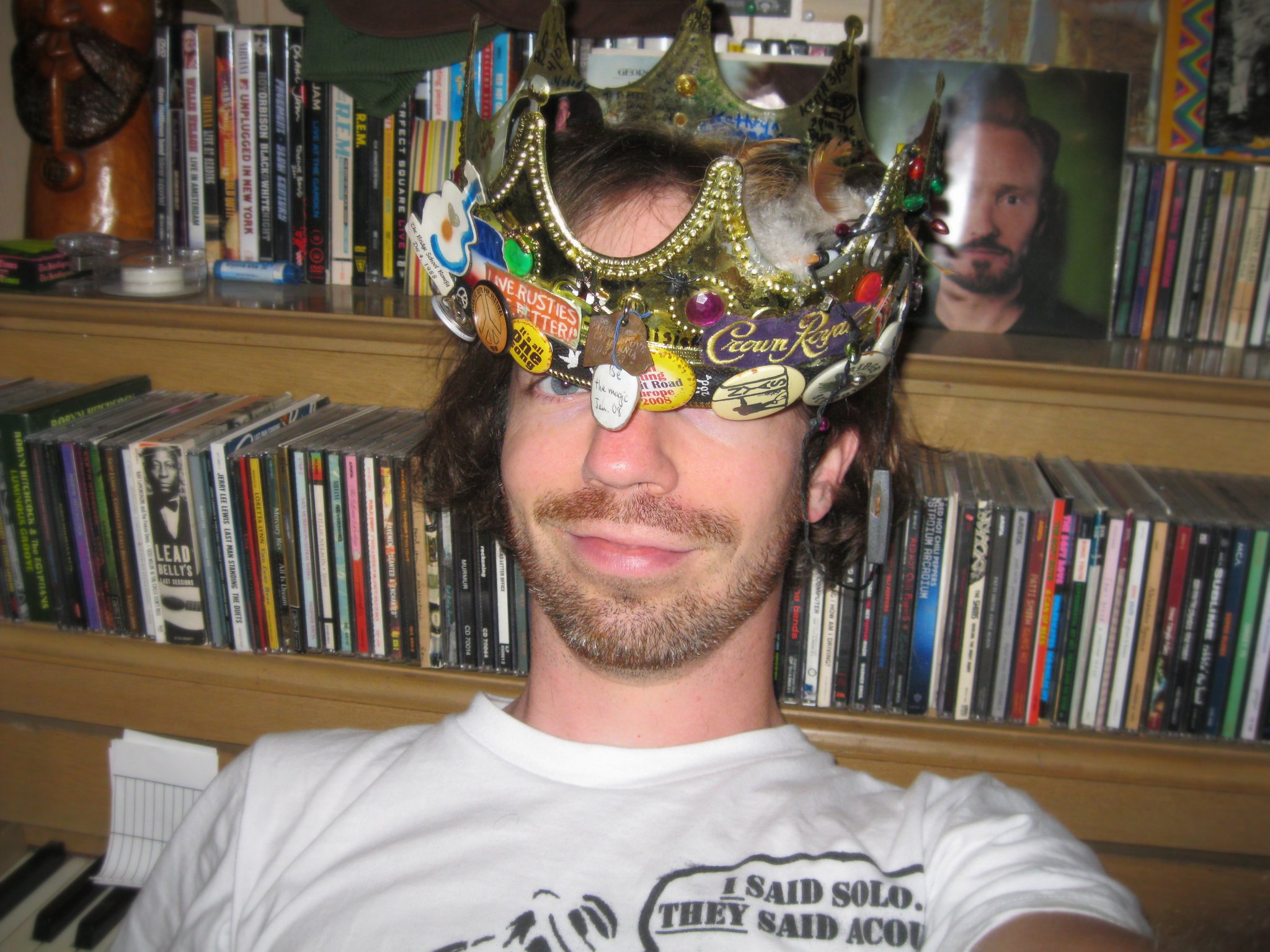 Photo of Greg McGarvey wearing the ROTM crown