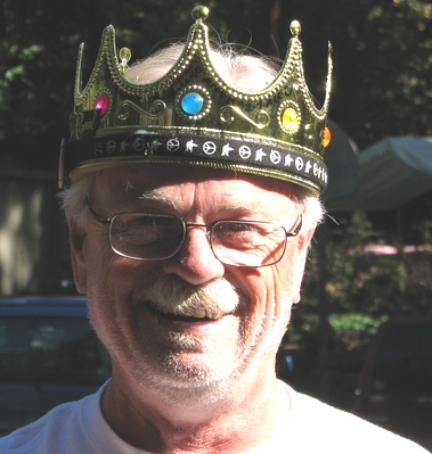 Photo of Jim wearing the ROTM crown