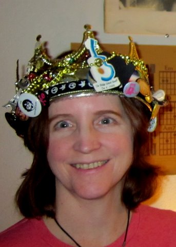 Photo of Jen Jameson wearing the ROTM crown
