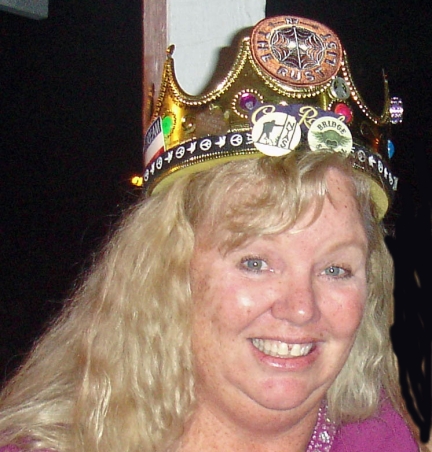 Photo of Linda wearing the ROTM crown