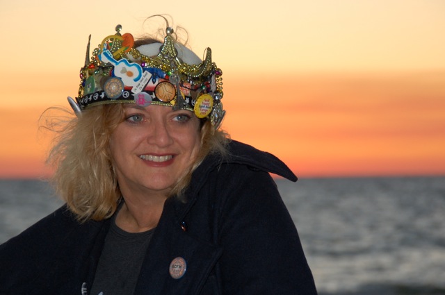 Photo of Mary Hughes wearing the ROTM crown