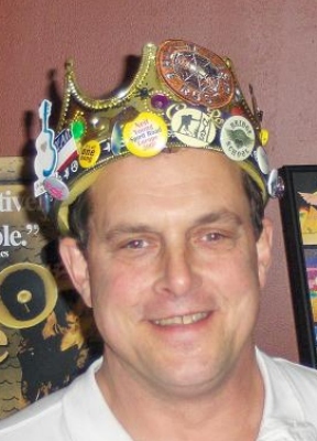 Photo of Tim wearing the ROTM crown
