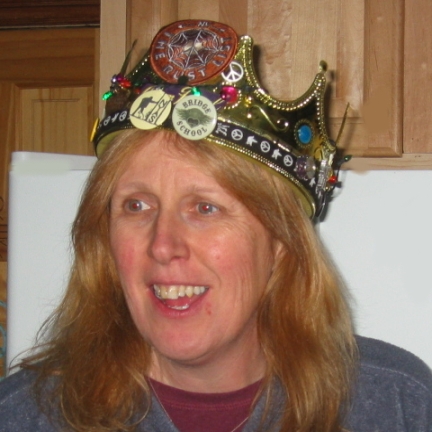 Photo of Nan wearing the ROTM crown