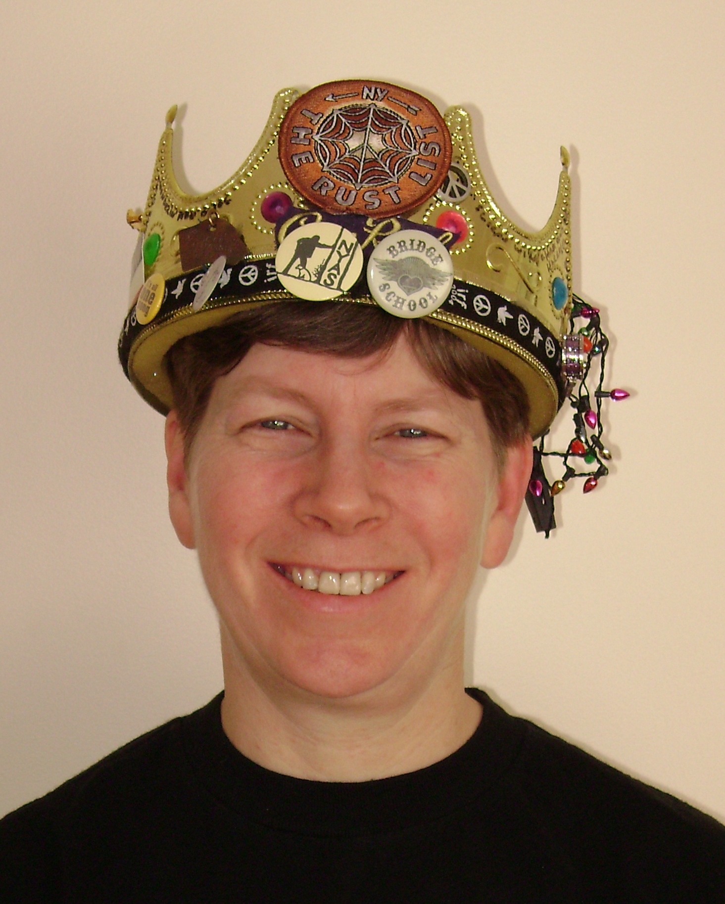 Photo of Trish wearing the ROTM crown